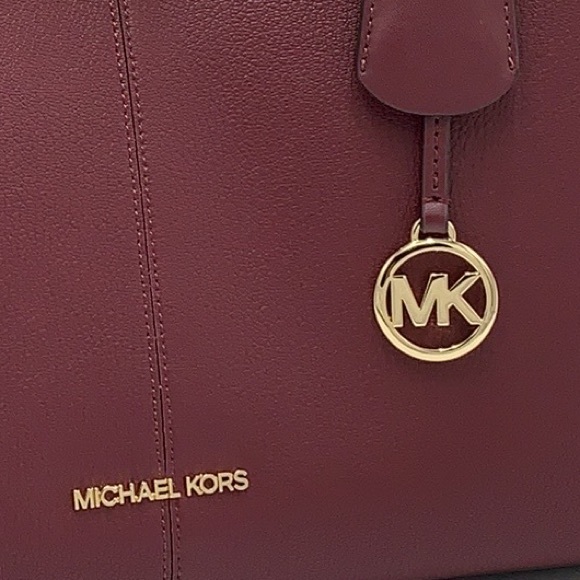 MICHAEL KORS PENELOPE LARGE TOP HANDLE MERLOT MULTI COLOR - Picture 14 of 16